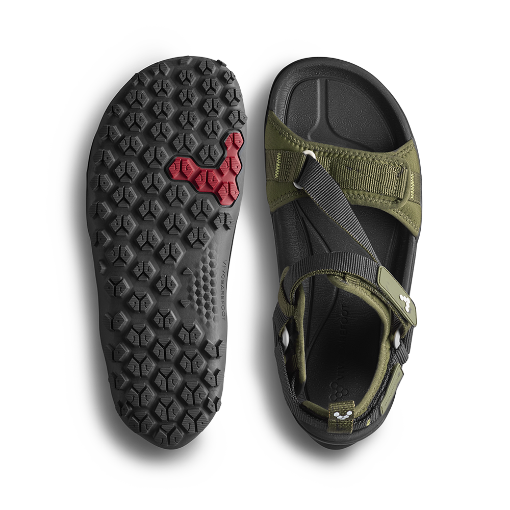 Tracker Ora Sandal Womens Dark Olive Vivobarefoot AU tracker-ora-sandal-womens-dark-olive-vivobarefoot-au