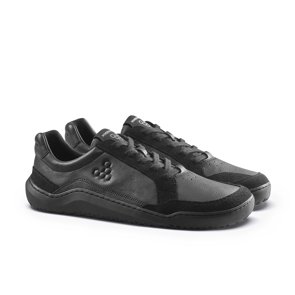 Gobi III Sneaker Leather Mens Triple Obsidian