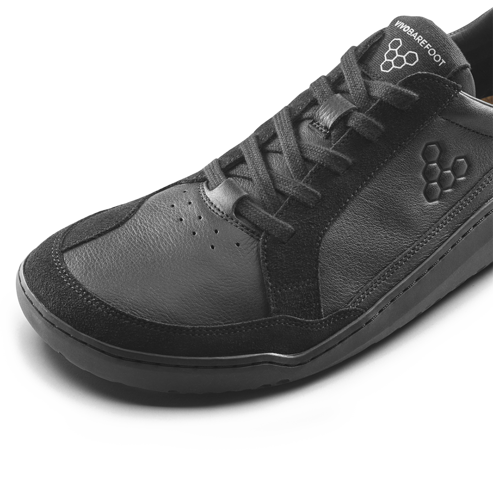 Gobi III Sneaker Leather Mens Triple Obsidian