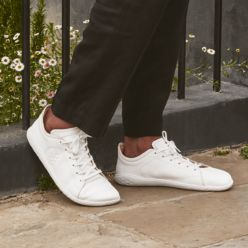 Geo Court III Mens Bright White | Vivobarefoot AU Geo Court III Mens Bright White | Vivobarefoot AU