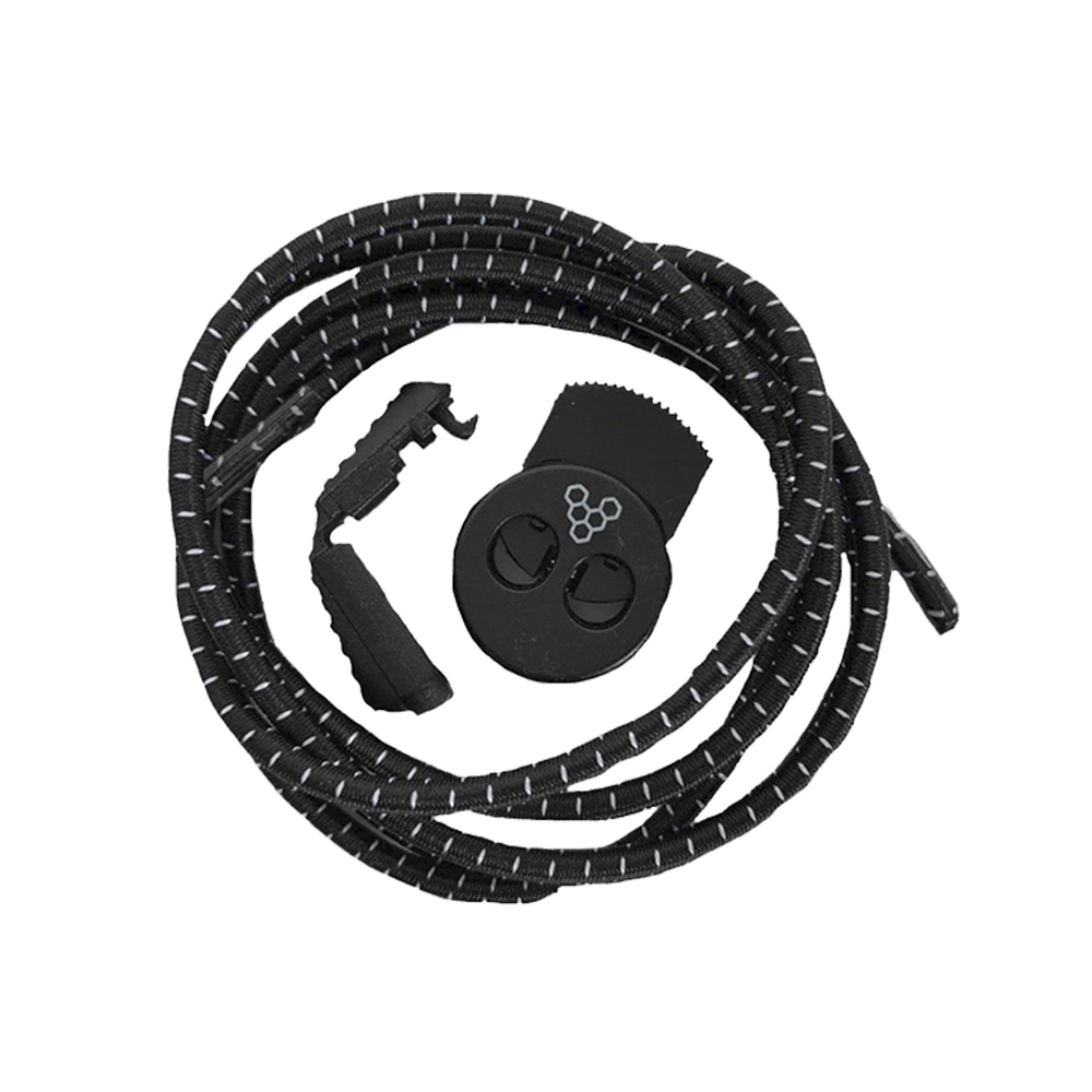 Toggle Laces Adult Striped Black | Vivobarefoot AU